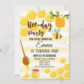 Invitation abeille, abeille à miel, nid d'abeille, Bourdon (Devant)