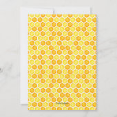 Invitation Abeille, Bumble bee, Petite abeille, Fille, 4e ann (Dos)