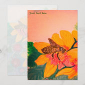 Invitation Abeille de mariage (Devant / Derrière)