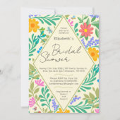 Invitation Abeille de miel, coccinelle, papillon, libellule & (Devant)