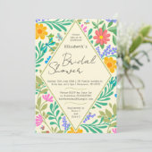 Invitation Abeille de miel, coccinelle, papillon, libellule & (Debout devant)