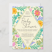 Invitation Abeille de miel, coccinelle, papillon, libellule & (Devant)