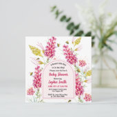 Invitation Abeille de miel, douce petite fille (Debout devant)