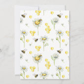 Invitation Abeille de miel tellement sucrée pour être un 1er (Dos)