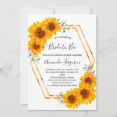 Invitation Abeille de soleil de douche nuptiale (Devant)
