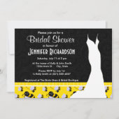 Invitation Abeille jaune et noire mignonne (Devant)