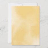 Invitation Abeille jaune Fleur blanche 1er anniversaire (Dos)