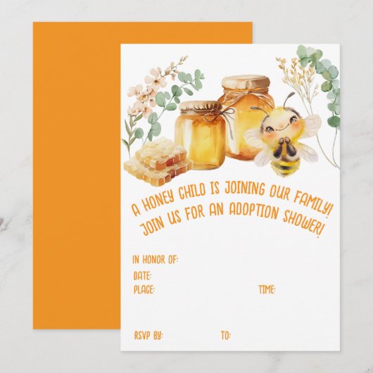 Invitation Abeille Royale (Devant / Derrière)