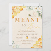 Invitation Abeille signifie pour les couples d'abeilles (Devant)