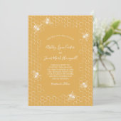 Invitation Abeilles et Golden Honeycomb Mariage (Debout devant)