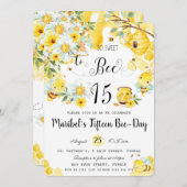 Invitation Abeilles mignonnes tellement douces à abeille 15 A (Devant / Derrière)