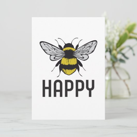 Invitation Abey Happy (Debout devant)