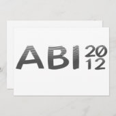 INVITATION ABI 2012 (Devant / Derrière)