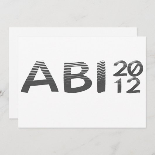 INVITATION ABI 2012 (Devant / Derrière)