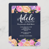 Invitation Abondance de Fleurs (Devant / Derrière)