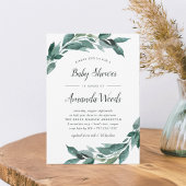 Invitation abondante Baby shower de Foliage