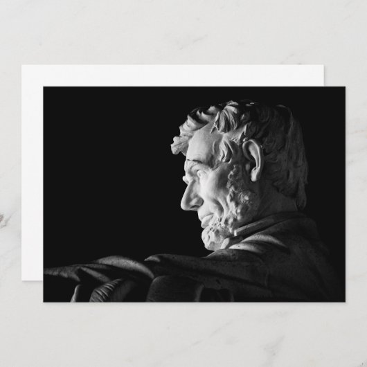 Invitation Abraham Lincoln (Devant / Derrière)
