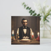 Invitation abraham lincolns anniversaire (Debout devant)