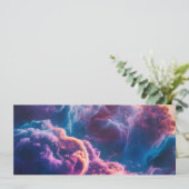 Invitation Abstract Space Nebula Art - Colorful Cosmic (Debout devant)