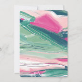 Invitation Abstrait Art Star de David Custom Bar Bat mitzvah (Dos)