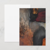 Invitation Abstrait aux tons de terre (Devant / Derrière)