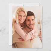 Invitation Abstrait Blush rose & Gold Foil Photo moderne (Dos)