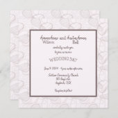 Invitation Abstrait de Bourgogne pâle (Devant / Derrière)