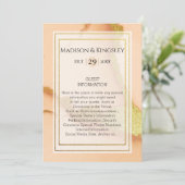 Invitation Abstrait de corail moderne 💡 Mariage d'huile d'en (Debout devant)