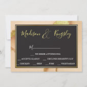 Invitation Abstrait de corail moderne 💡 Mariage d'huile d'en (Dos)