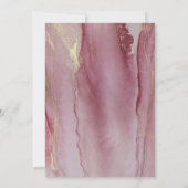 Invitation Abstrait moderne Viva Magenta Mariage (Dos)