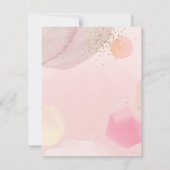 Invitation Abstrait Pastel Circles Girl Baby shower Invitatio (Dos)
