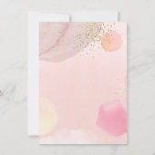 Invitation Abstrait Pastel Circles Girl Baby shower Invitatio (Dos)