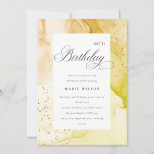 Invitation Abstrait Pastel Earthy Lime Green N'importe quel â