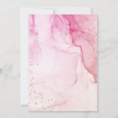 Invitation Abstrait Pastel rose pourpre doux 16 Anniversaire (Dos)