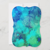 Invitation Abstrait Purple Blue Alcohol Enk 30e anniversaire (Dos)