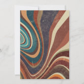 Invitation Abstrait rétro vintage (Dos)