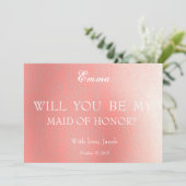 Invitation Abstrait Serez-Vous Ma MAIN D'Invitation HONNEUR (Debout devant)