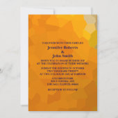 Invitation Abstrait Terrocotta Orange Jaune Mariage moderne (Devant)
