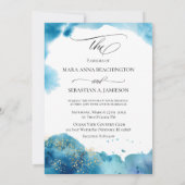 Invitation *~* Abstrait Tropical Beach Parties scintillant Wa (Dos)