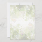 Invitation abstraite à la mode de confirmation (Dos)