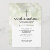 Invitation abstraite à la mode de confirmation (Devant / Derrière)