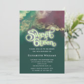 Invitation Abstraite aquarelle encre or typographie moderne (Debout devant)