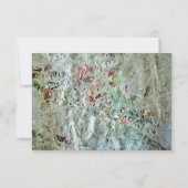 Invitation abstraite bleue, plastique Recyclé abst (Dos)