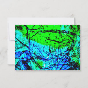 Invitation abstraite bleue, plastique Recyclé abst