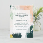 Invitation Abstraite de la Bachelorette Colorée (Debout devant)