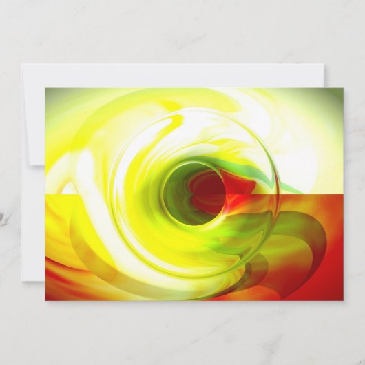 Invitation Abstraite de l'ordinateur (Devant)