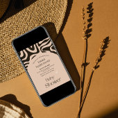 Invitation Abstraite du Baby shower Boho