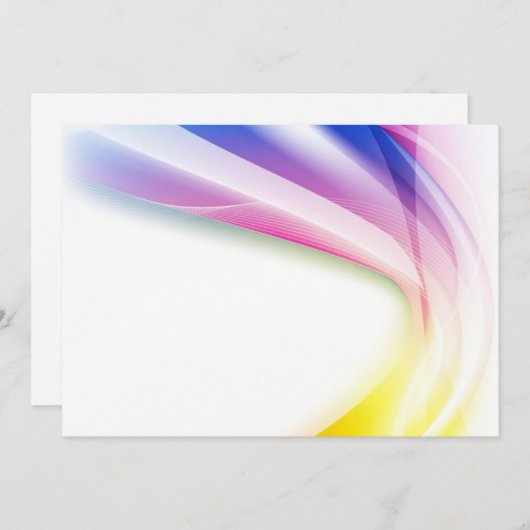 Invitation abstraite du remous 1 (Devant / Derrière)