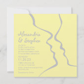 Invitation Abstraite fleur sauvage (Dos)