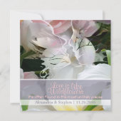 Invitation Abstraite fleur sauvage (Devant)